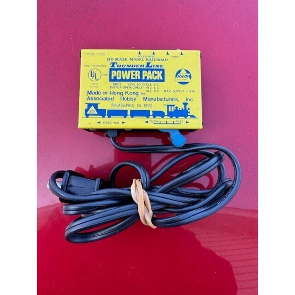 AHM Thunder Line Power Pack #70203 HO Scale Train‎ Transformer Untested